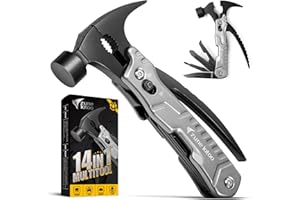Regalo Uomo, Idee Regalo di Compleanno per Lui/Papà, Zune Lotoo 14 in 1 Multitool Gadget Utili, Multiuso Campeggio Accessori, Regali per Lui, Regalo Natale Uomo, Regalo Festa del Papà, Bianco