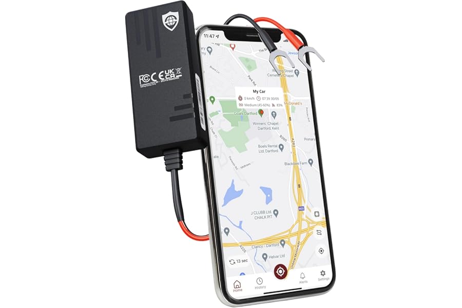 SafeTag Volt Real Time GPS Tracker Device - Van, Motorbike, Caravan, Motorhome, Tractor, Coach & Car Tracker - 9-48V, Self-Install Including SIM & Data, 7 Day Free Trial, UK Company