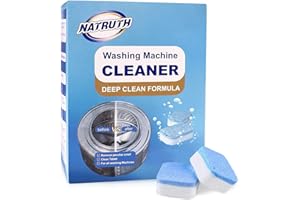 NATRUTH Washing Machine Cleaner Effervescent Tablets, 30PACKS Washer Deep Cleaning Tablet, Washing Machine Cleaner and Descaler for Smells