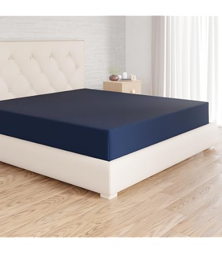 Drap-housse Microfibre 82 G/m² – Taille 180x200 Cm, Bonnet 30 Cm – Bleu Ciel – Doux, Respirant, Facile D'entretien