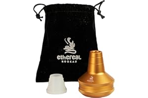 Ethereal Hookah Recoge Melaza Premium para Cachimba | Compatible con la mayoría de Shishas y Cazoletas | Fabricado en Acero Inoxidable | Incluye adaptador de Silicona y Bolsa de Terciopelo (Oro)