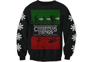 CHRISTMAS JUMPERS - NOSTALGIC Christmas Things Sci Fi Stranger Horror Adults Christmas Jumper Sweatshirt