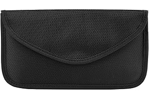 BIGJIYU Gabbia Faraday,Custodia Telepass Schermata,Custodia RFID,Faraday Keyless Schermatura Chiave Auto( Nero)