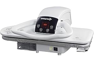 Speedypress Dampfpresse 71HD weiß, robust, professionell, 68 cm (+ kostenloser Bügelaufsatz, Anti-Kalk-Wasserfilter, Ersatzbezug und Schaumstoffunterfilz)