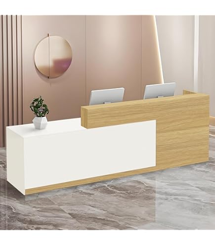 Comptoirs D'accueil Réception Avec Compartiments Ouverts étagères