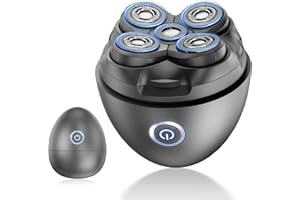 YRF Head Shavers, 2025 Upgrade Electric Head Shavers for Bald Men, Wet/Dry LED Display Rechargeable 5D Rotary Shaver with Type-C Charge,D5