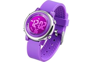 VenSten Kids Digital Sport Waterproof Watch for Girls Boys, Kid Sports Outdoor LED Electrical Watches with Luminous Alarm Stopwatch Child Wristwatch
