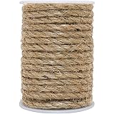 Vivifying 10m 6mm Hanfseil, Natürliche Heavy Duty Schnur für Handwerk, Cat Scratch Post, Bündelung (Braun)