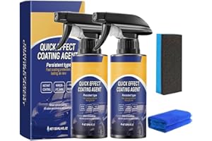 VOKKRV Quick Effect Coating Agent, Multifunktionales Beschichtungs-Erneuerungsspray, 3 in 1 Hochschutz-Auto-Beschichtungsspray, Auto Kratzer Entferner, Repariert Kratzer & Abnutzungserscheinungen Schnell (2)