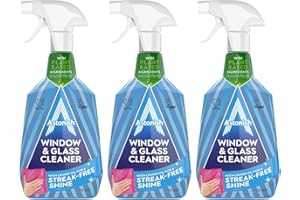 Astonish Window and Glass Cleaner, Vegan and Cruelty Free Spray, 3 x 750ml, Eucalyptus and Lemon