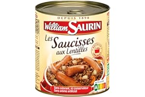 William Saurin Saucisses aux lentilles la Boîte 840 g