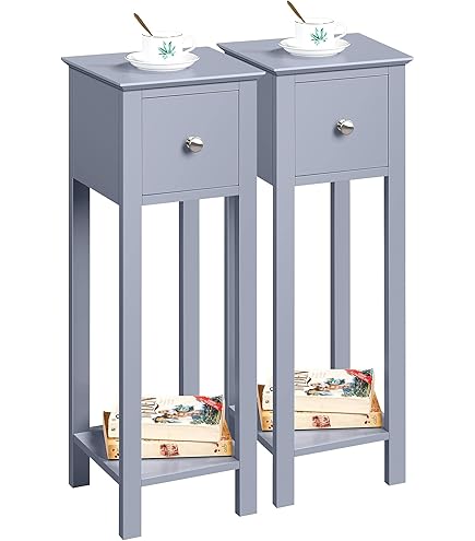 Unibos Provence Fretwork French Inspired Slim Bedside Table - View #4