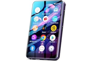 Fanvace MP3 Player with Bluetooth WiFi, Android MP3 Player with Spotify, 2000mAh MP4 Player with 4" Touchscreen and Speaker, Music Player with Spotify Kids, Audible, Amazon Music, Play Store (Purple)