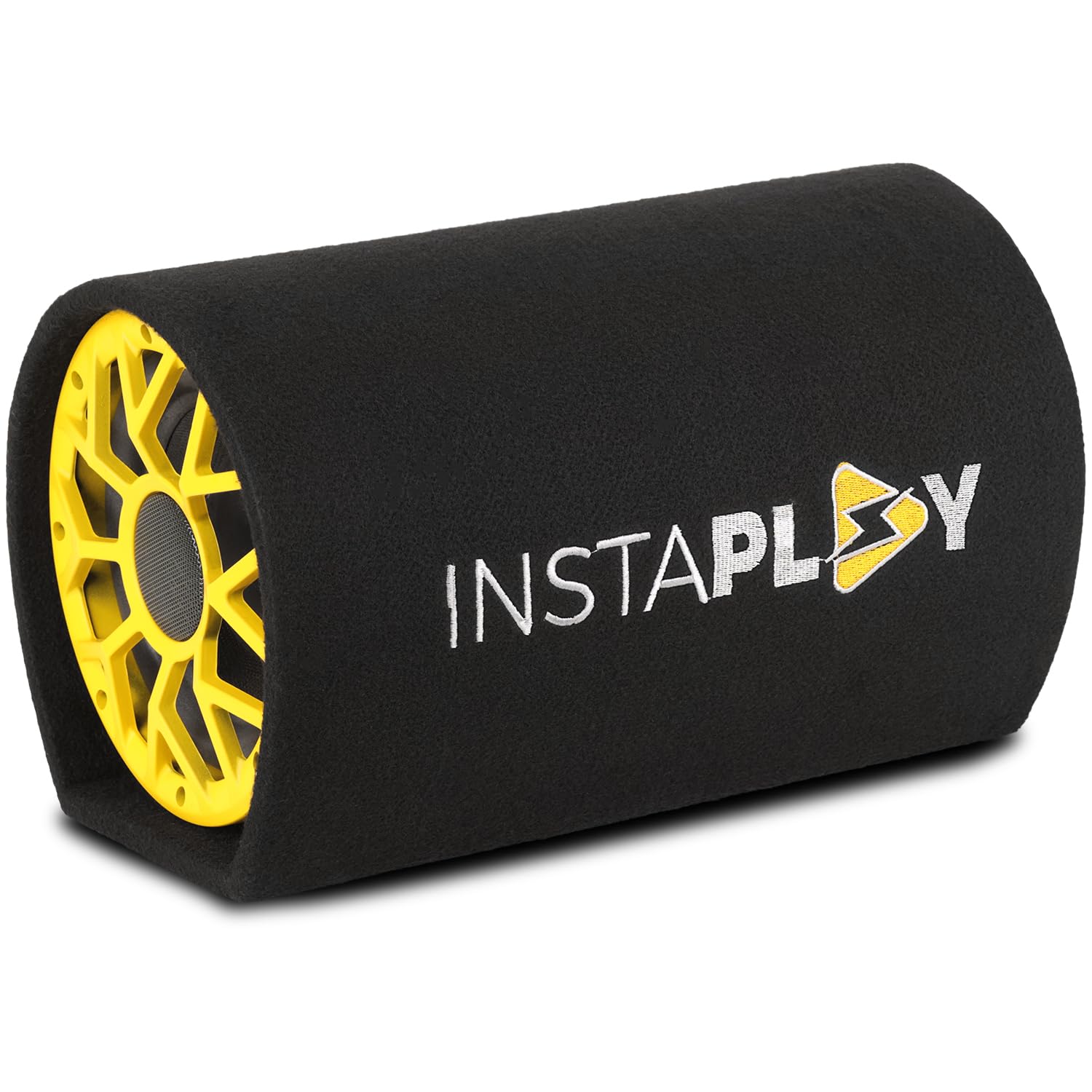 INSTAPLAY Thunder 10 Inch Subwoofer (Black)|Active Deep Sound Bass Tube Speaker | 4800/5200W Inbuilt Amplifier with Bluetooth, AUX Connectivity | Underseat High Power Car Woofer |Car Audio Accessories