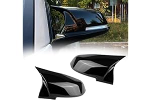 Altsbaos Kompatibel mit Auto Rückspiegel Abdeckung BMW F20 F21 F22 F23 F87 F30 F31 F34 F32 F33 F36 I01 E84 Seitenspiegelgehäuse bmw Spiegelkappen 1er 2er 3er 4er i3 x1 Links+ Rechts-Glanz Schwarz