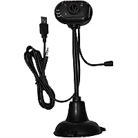 GadgetKarePro 480p VGA Webcam with Microphone for PC Desktop & Laptop Computer Camera USB Webcam for Video Calling, Recording, Conferencing, Online Teaching, Built-in Mic, Flexible Rotatable Stand