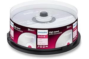 DVD+R-skivor High-speed (4.7 GB / 120 minuter video, 1-16x hastighet, 25-pack spindel)