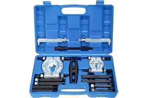 BOOMSTART 14 pièces Kit Extracteur de roulement Jeu d'outils extracteur Kit Couteau de séparation, décolleurs d'engrenages et de roulements Séparateur de roulement