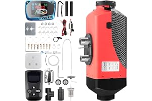 1inchome Dieselheizung, Standheizung Diesel, 12V Lufterhitzer, 2KW/5KW/8KW Air Diesel Heizung mit Schalldämpfer, LCD Schalter u. Fernbedienung für Auto RV Boote LKW KFZ PKW Wohnmobil