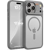 Babilden iPhone 17 Pro Max İ&ccedil;in Mat Şeffaf MSafe Destekli Premium Koruyucu Kılıf Darbe Emici Silikon Kenarlı Kamera Korumalı 