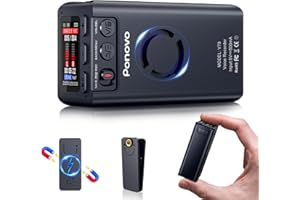 64GB Magnetisches Diktiergerät 45 Tage Daueraufnahme, Ponovo Digitale Spracherkennung Voice Recorder mit Clip, 6000mAh Intelligentes Geräuschunterdrückung Mini Aufnahmegerät mit Passwort für Meeting