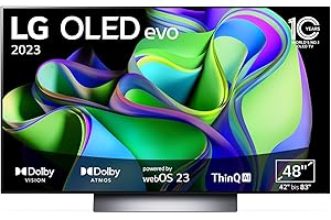LG OLED48C37LA TV 121 cm (48 Zoll) OLED evo Fernseher (Smart TV, Filmmaker Mode, 120 Hz) [Modelljahr 2023]