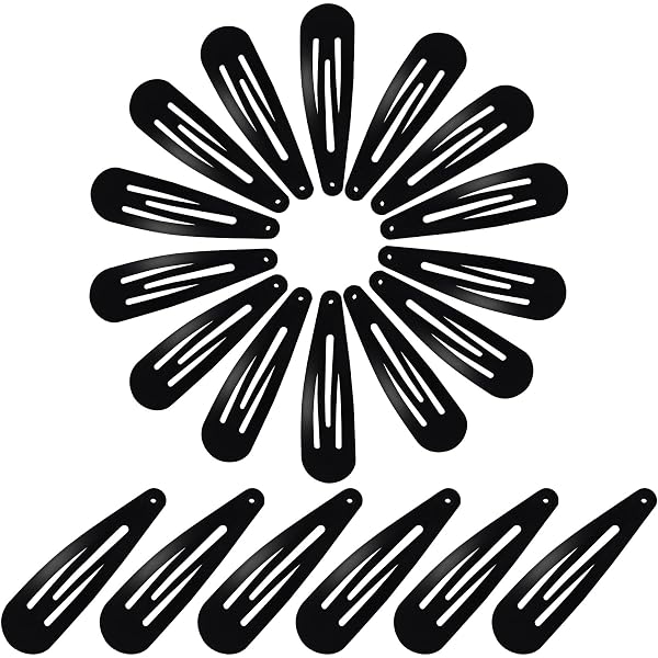 SAMJANE Haarspangen Für Damen, 60 Stück, Schwarz, Metall, 5,1 Cm – Minimalistisches Design, In Aufbewahrungsbox