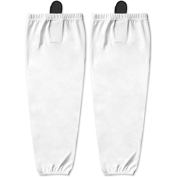CCM Chaussettes Maille SX7000 – Polyester 100%, Respirant, 2 Velcro, Logo Brodé, Pour Hockey