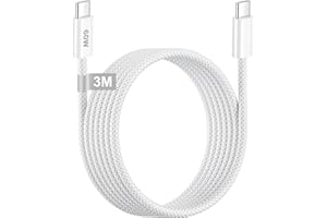 NIPOW Cavo iPhone 15 16 17 Ricarica Rapida 3M, 60W Cavo USB Type-C 3 Metri Cavo Apple USB C Nylon Cavi Ricarica Type C Filo Caricatore per iPhone Air/17 16 15 Pro Max/17 Pro/16e,iPad Pro/Air/Mini 6 7