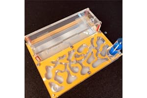 ANT GRAPE Ant Farm Educational Formicarium für LIVE Ameisen Reagenzglas Feuchtigkeit großer Raum Acryl Ameisennest, Insektenameisen Villa House Ants Ecological Workshop (Gelb)