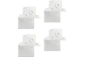 Victoria M. Soportes Adhesivos para EasyFix Estor Plisado, Fijación sin Taladrar para Ventanas con Vidrio Fijo, Set de 4