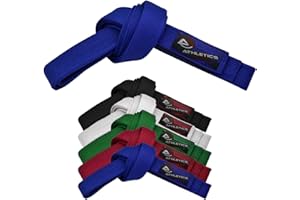 Athletics Gear AG Cintura da karate per arti marziali, 100% cotone, con cuciture multiple, per BJJ, Judo, Taekwondo e Karate