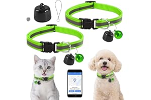 ASTRIVA GPS Tracker for Cat Dog Pet, Compatible with iOS & Android, Compatible with Apple & Google Find My, No Monthly Fee & No SIM Card Needed, Real Time GPS Tracking Device with Reflective Collar