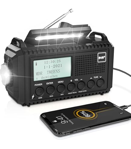 Radio Emergenza Albrecht DR 114 - DAB+/FM, Torcia, PowerBank E Pannello Solare IPX5 - Foto 7