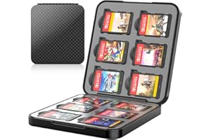 HEYSTOP Game Card Case for Nintendo Switch 2, 12 Game Card Holder Game Storage 12 Memory Card Storage Magnetic Closure Storage Box for Nintendo Switch 2 Accessory