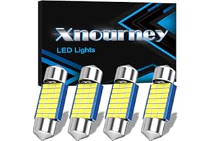 Xnourney 31mm DE3175 LED Festoon Bulbs, 3021 DE3022 DE3023 Bulbs White,12V 21SMD 3014 Chipsets for Car Interior Dome Map Trunk Light,1.22 inches 31mm, 4pcs