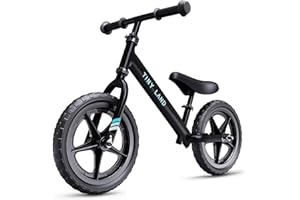 Tiny Land Draisienne Vélo D'équilibre, Vélo d'apprentissage sans Pédales, Cadre en Alliage D'aluminium, Pneus en Mousse EVA, Siège et Guidon Ajustables,Draisienne 2 Ans,Velo Enfant 2 Ans