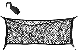 VEHIRIE Red Organizadora De Maletero para Coche 40 x 110 cm Almacenaje De Malla, Red De Protección De La Cargabolsa De Tronco, Fija Comestibles