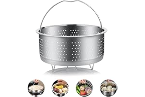 Dampfgarer Einsatz Edelstahl 304, Kasanni Dämpfkorb Edelstah, Dämpfeinsatz für Topf, Dämpfereinsatz 20 cm, Edelstahl poliert für Töpfe, Kochtöpfe, Schnellkochtopf Dünsten von Gemüse Früchte Eier