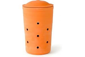 URBAN GREEN CLUB Compostador de Lombrices Vermicompostaje para Jardineras Maceteros Jardin Terraza Huerto Urbano Compostera Domestica para Residuos Organicos Hecho de Ceramica Porosa