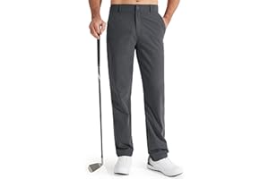 Libin Pantalón de Golf Hombre Elástico Slim Fit Ligeros y Pantalones Deporte Senderismo con Bolsillos