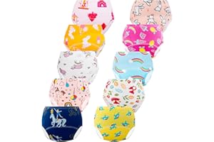 JackLoveBriefs Lot de 10 Culotte d'apprentissage pour Garcon Fille,2-5 Ans