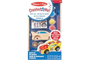 Melissa & Doug - 18829 - Réalise Ta Propre Décoration : Voiture de Course En Bois