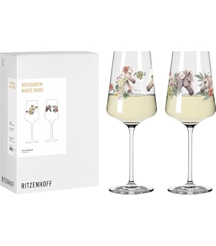RITZENHOFF 8084004 Cocktail Glass 500 ml Reitgold Series Keep Calm and Ride On, Black Horse, Made in Germany