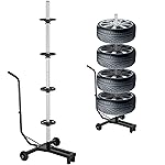 Arbre De Rangement Mobile Pour Pneus Et Jantes - Support 100kg - WilTec