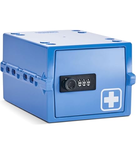 Lockabox One™ | Boîte De Rangement Verrouillable Compacte Et Hygiénique Pour La Nourriture, Les Médicaments Et Les Articles Ménagers (Crystal