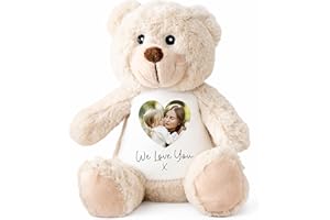 Personalised Teddy | Personalised Photo Teddy | Picture Teddies | Custom Gift for Birthday | Photo Gifts | Kids Gift, Girlfri