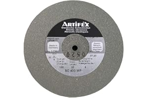 BUZZUFY Artifex Disque abrasif élastique en carbure de silicium SC 400 MP, Gris, Gris