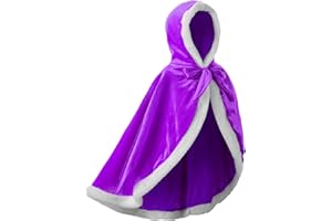 JerrisApparel Bambine Principessa Mantello Costume con Cappuccio Halloween Capo