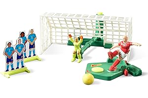 TOMY Xtreme Goal Football Game, Action-Packed Sports Toy for Kids, Adjustable Kick Lever, Jumping Goalkeeper, Free Kick and Penalty Challenge, For 2 to 4 Players, Ages 4+, No Batteries Required